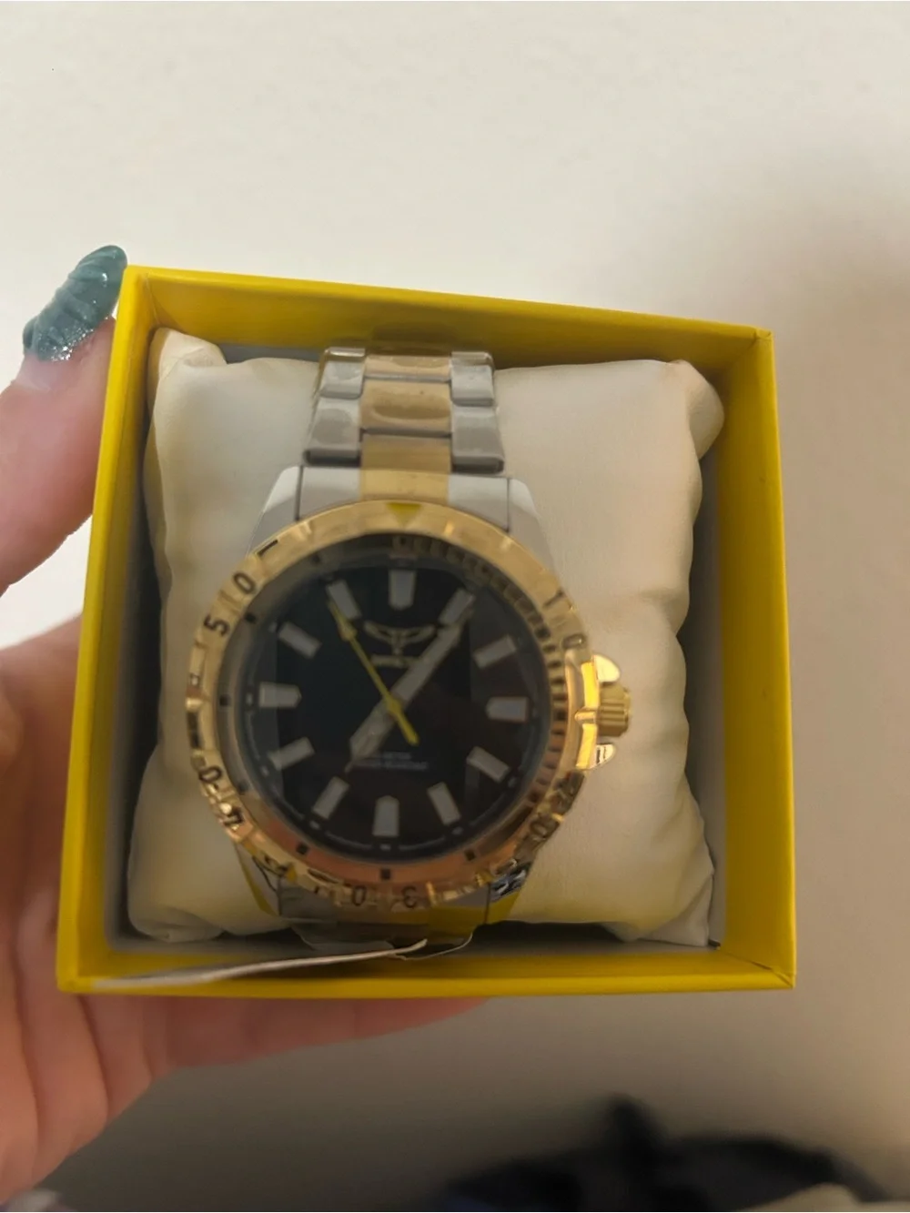 Men's Two-Tone Stainless Steel Dive Watch in Gold & Silver